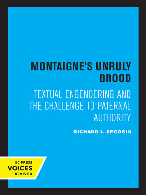 cover image of Montaigne's Unruly Brood